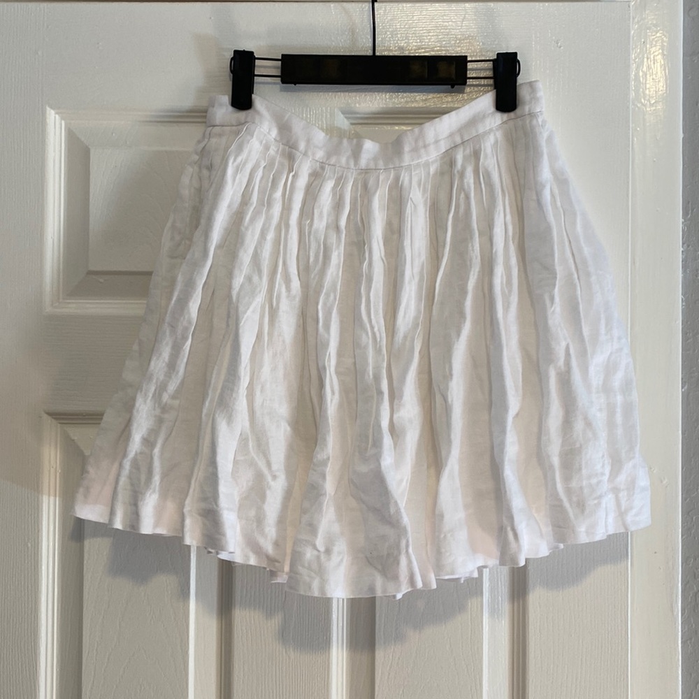 J crew pleaded white skirt!